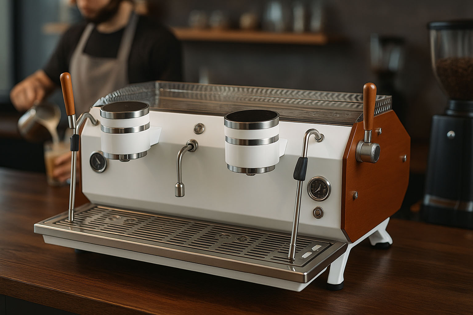 How Our Semi-Automatic Commercial Coffee Machine Works – Live Brew Test